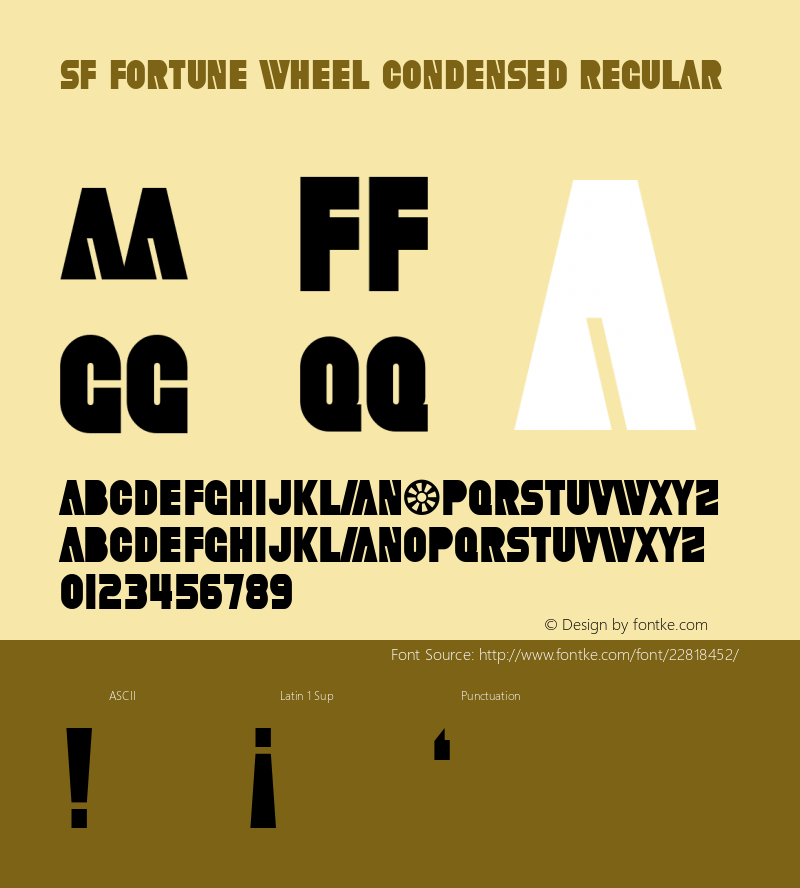 SF Fortune Wheel Condensed 1.0图片样张