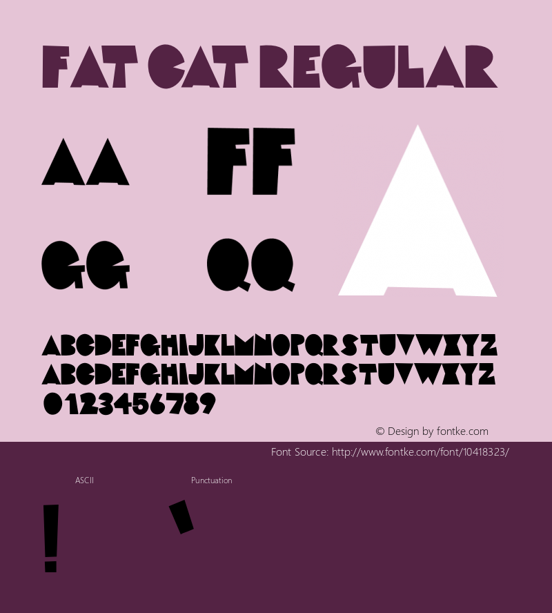 Fat Cat Regular Version 1.000 DEMO图片样张
