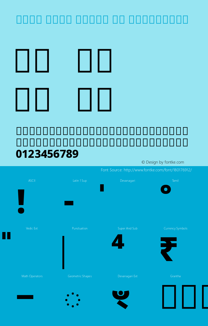 Noto Sans Tamil UI ExtraBold Version 2.001图片样张