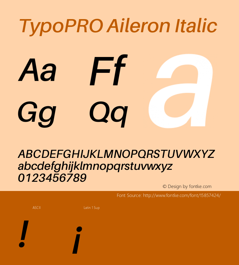 TypoPRO Aileron Italic Version 1.102;PS 001.102;hotconv 1.0.70;makeotf.lib2.5.58329图片样张