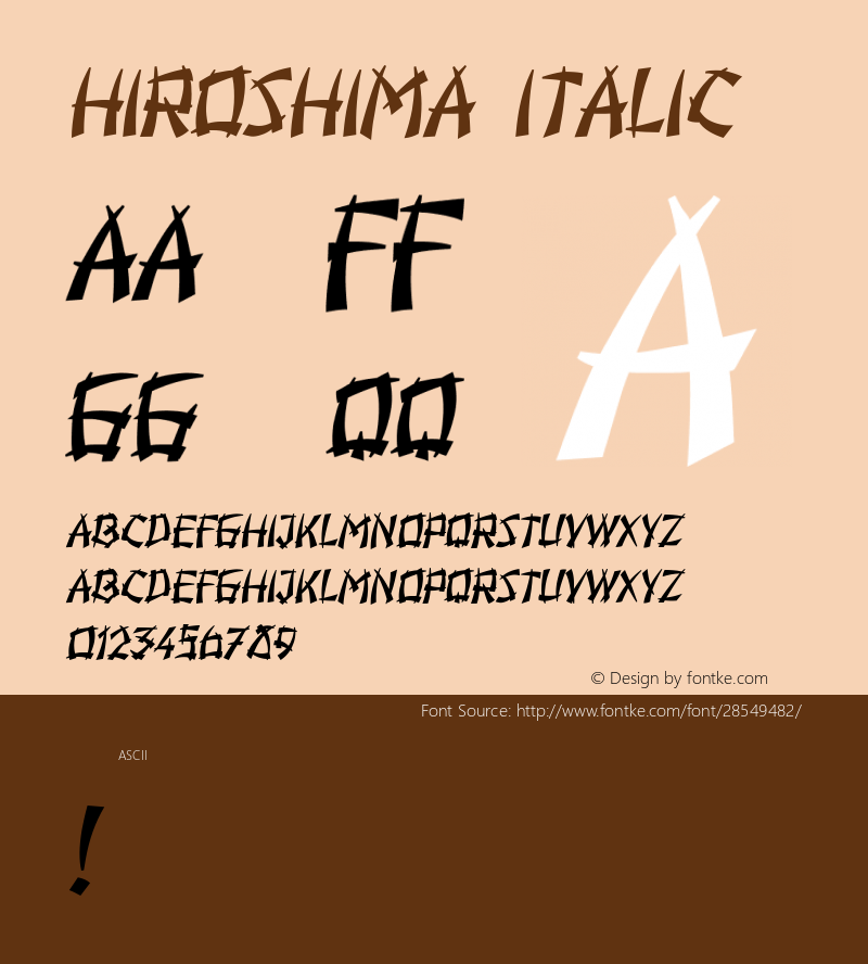 Hiroshima Italic Version 1.000图片样张