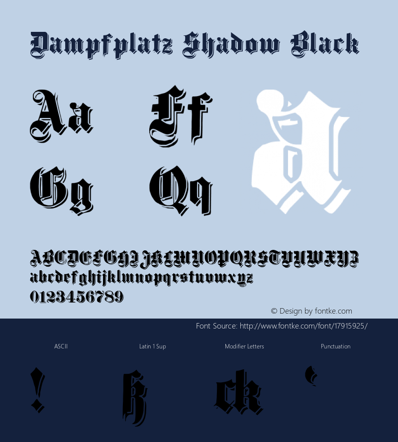 Dampfplatz Shadow Black Version 1.0; 2002; initial release图片样张