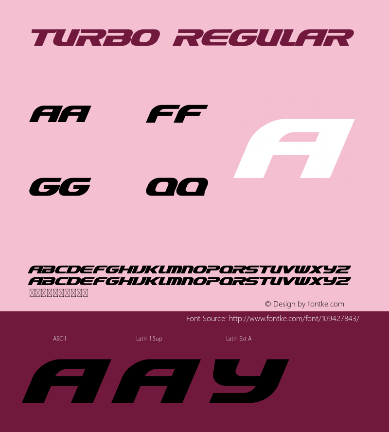 Turbo Version 1.002;Fontself Maker 3.5.4图片样张