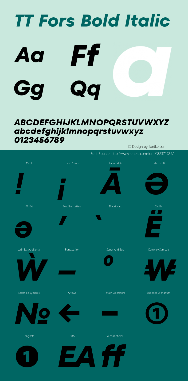 TT Fors Bold Italic 1.000.06042021图片样张