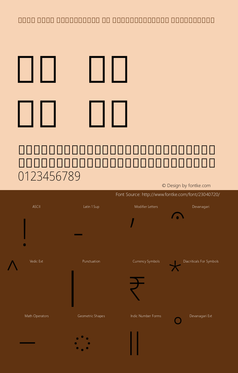 Noto Sans Devanagari UI SemiCondensed ExtraLight Version 1.902图片样张