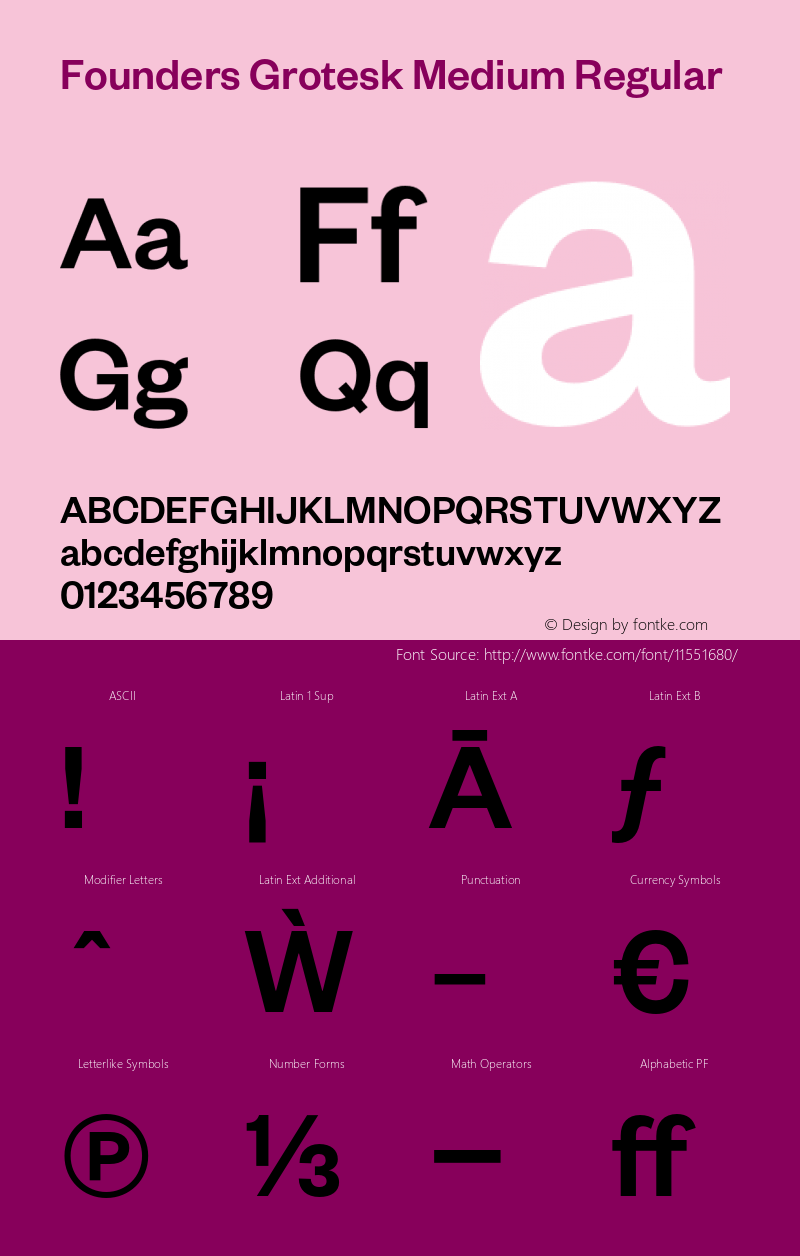 Founders Grotesk Medium Regular Version 1.001;PS 1.000;hotconv 1.0.57;makeotf.lib2.0.21895图片样张