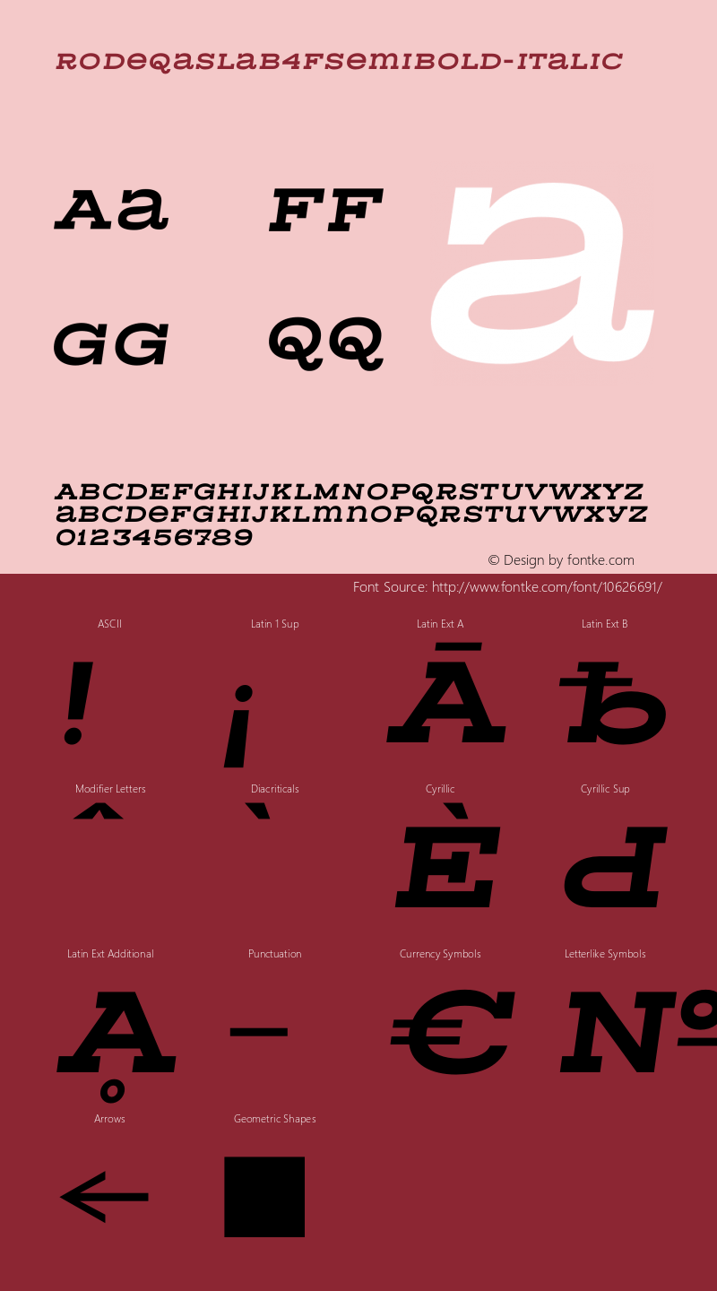 RodeqaSlab4FSemiBold-Italic ☞ 1.0;com.myfonts.easy.4thfebruary.rodeqa-slab-4f.semibold-italic.wfkit2.version.3AW3图片样张