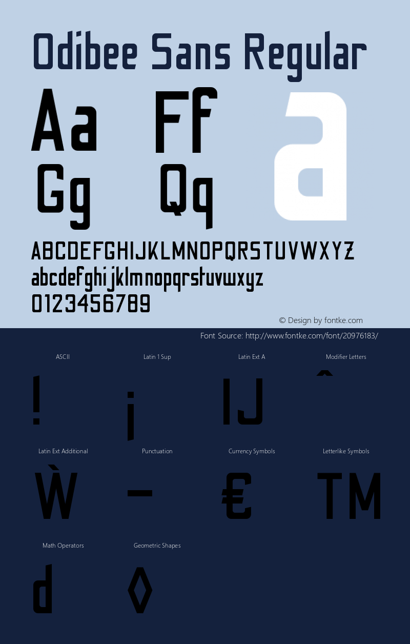 Odibee Sans Regular Version 1.000;PS 001.000;hotconv 1.0.88;makeotf.lib2.5.64775图片样张