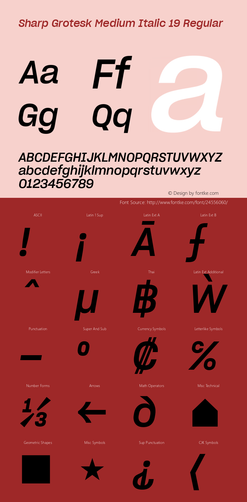 Sharp Grotesk Medium Italic 19 Regular Version 1.001;PS 1.000;hotconv 16.6.51;makeotf.lib2.5.65220图片样张