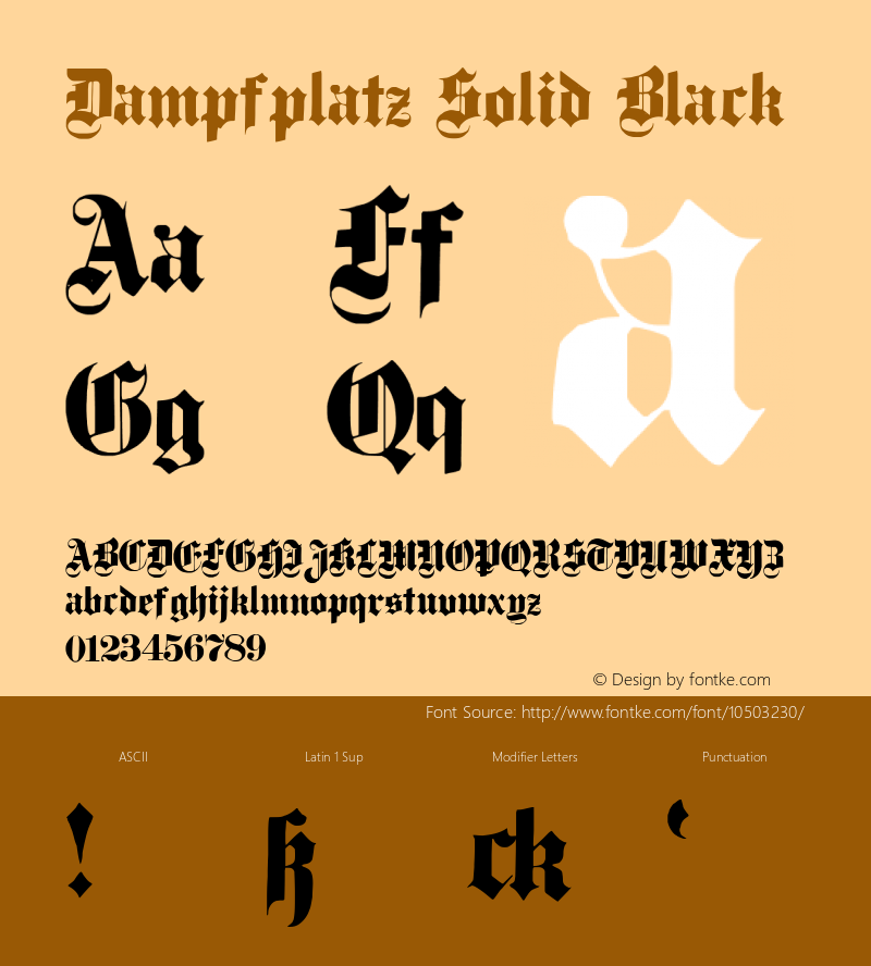 Dampfplatz Solid Black Version 1.0; 2002; initial release图片样张