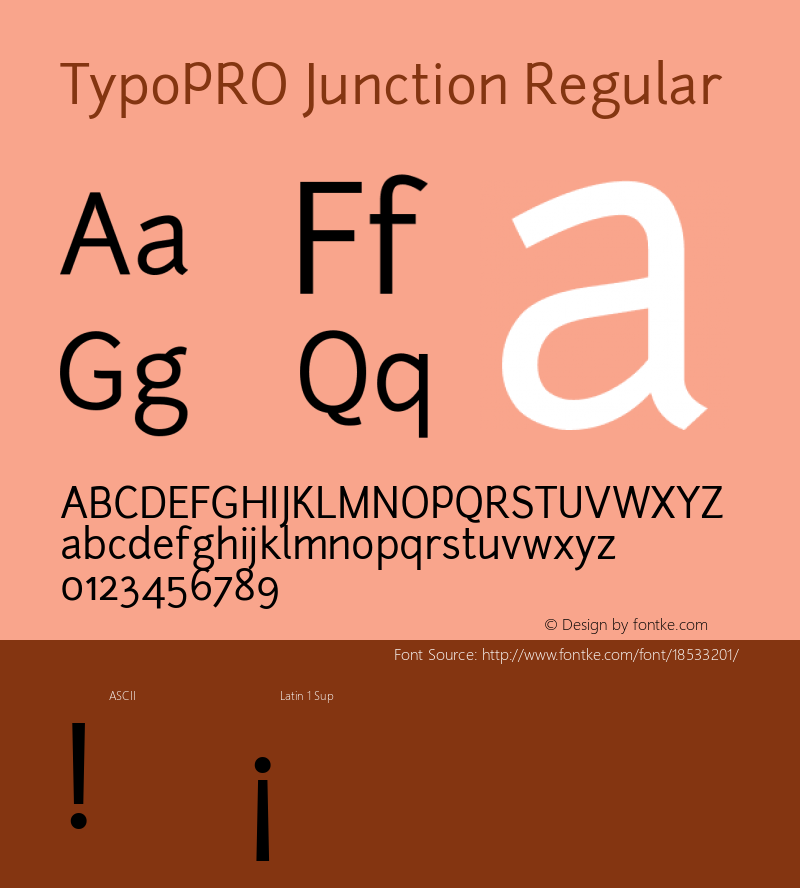 TypoPRO Junction Regular Version 1.056图片样张