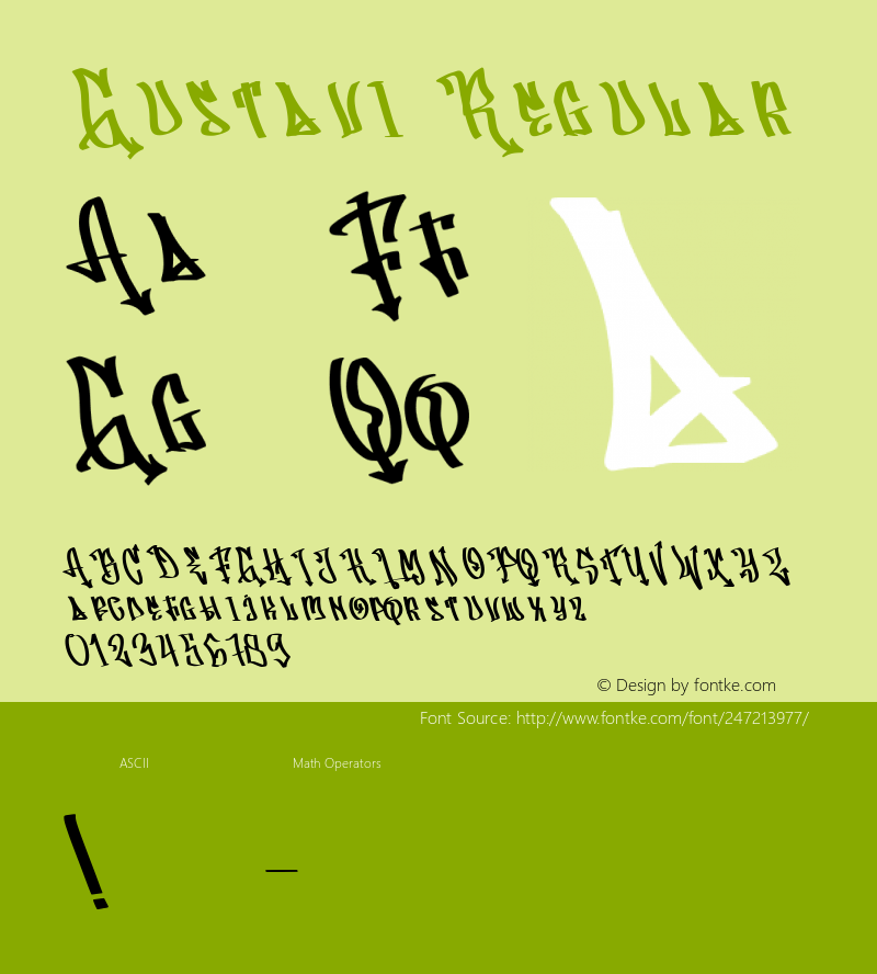 Gustavi Regular Version 1.000图片样张