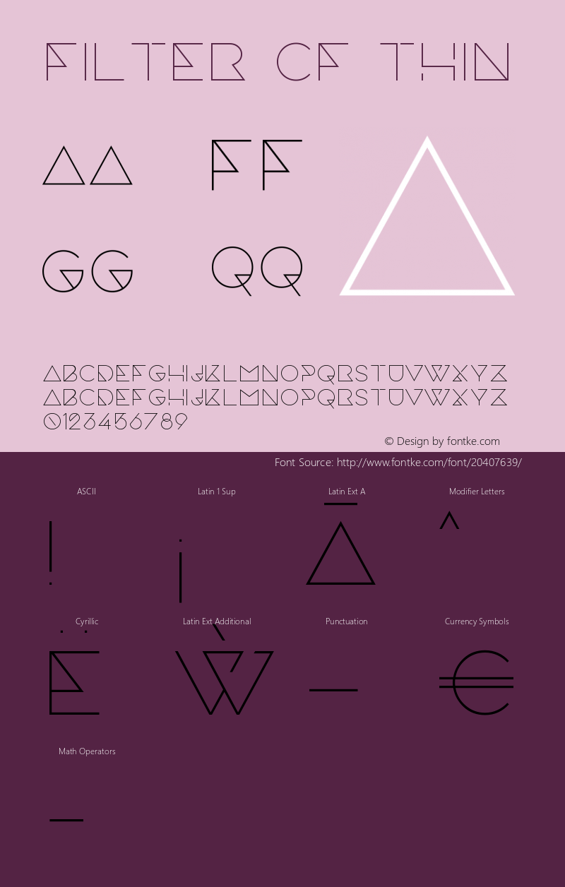 Filter CF Thin Version 1.001;PS 001.001;hotconv 1.0.70;makeotf.lib2.5.58329图片样张