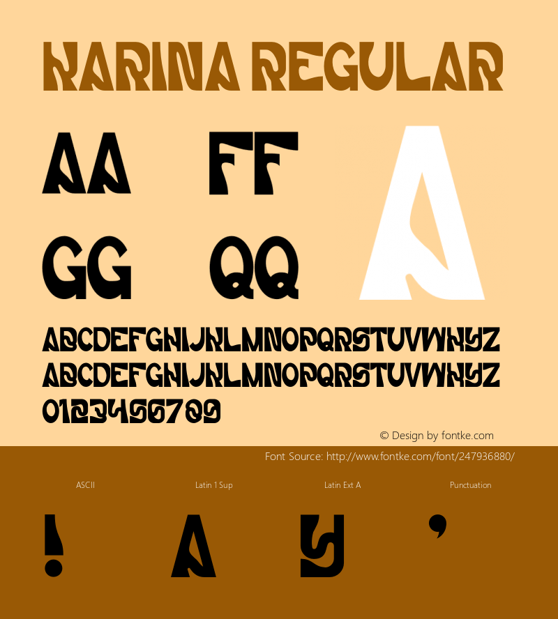 KARINA Version 1.001;Fontself Maker 3.5.7图片样张