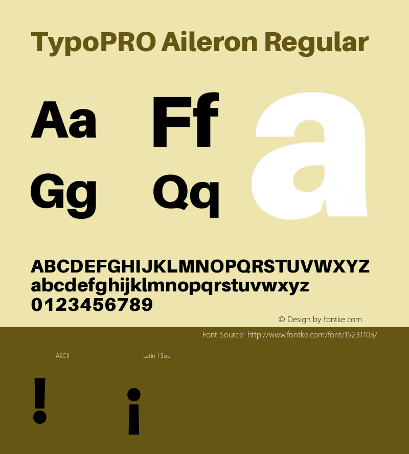 TypoPRO Aileron Regular Version 1.000;PS 001.000;hotconv 1.0.70;makeotf.lib2.5.58329图片样张