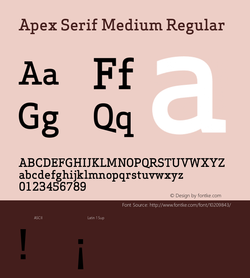 Apex Serif Medium Regular 005.000图片样张