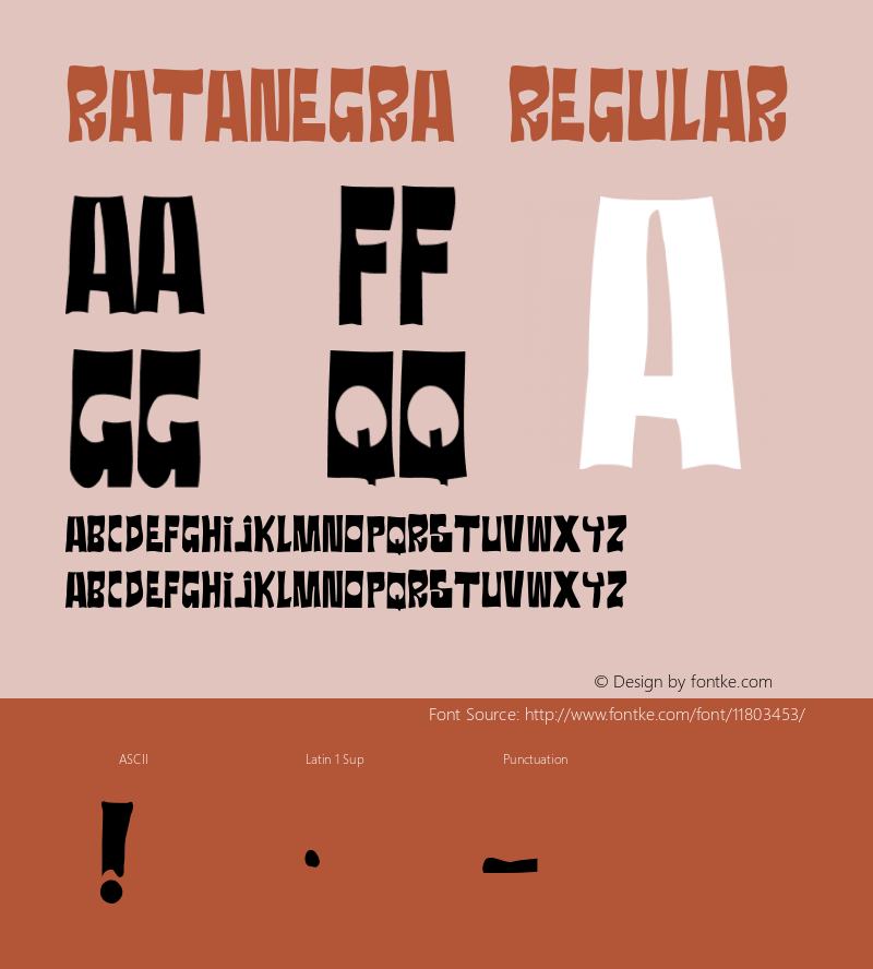 RATANEGRA Regular Version 1.0图片样张