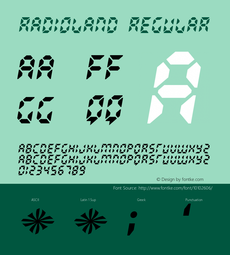 Radioland Regular 2002; 1.0, initial release图片样张