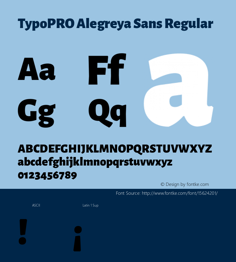 TypoPRO Alegreya Sans Regular Version 1.000;PS 001.000;hotconv 1.0.70;makeotf.lib2.5.58329 DEVELOPMENT图片样张