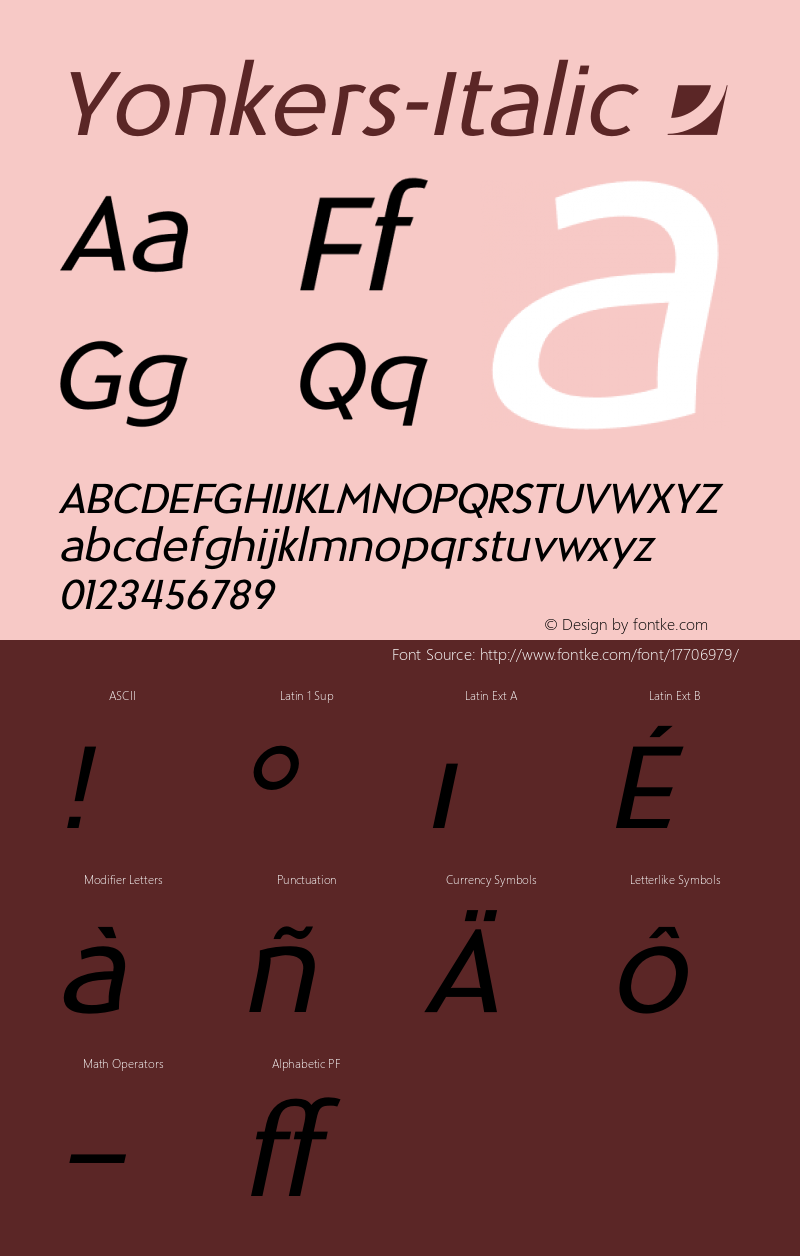 Yonkers-Italic ☞ Version 1.000;com.myfonts.jonahfonts.yonkers.italic.wfkit2.46gH图片样张