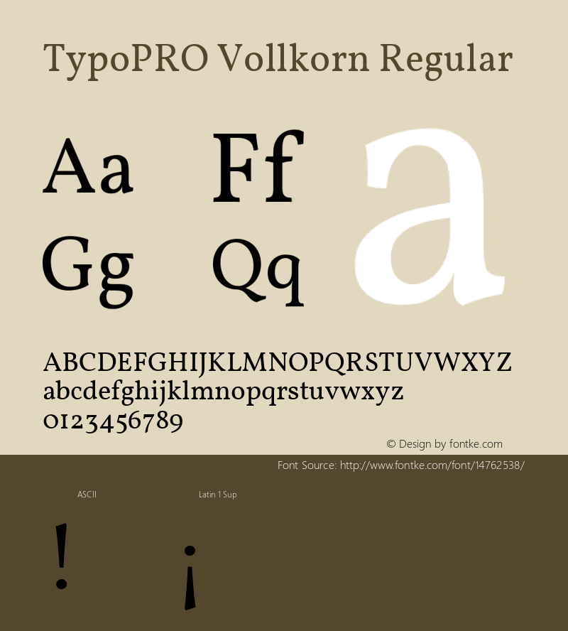 TypoPRO Vollkorn Regular Version 2.001图片样张