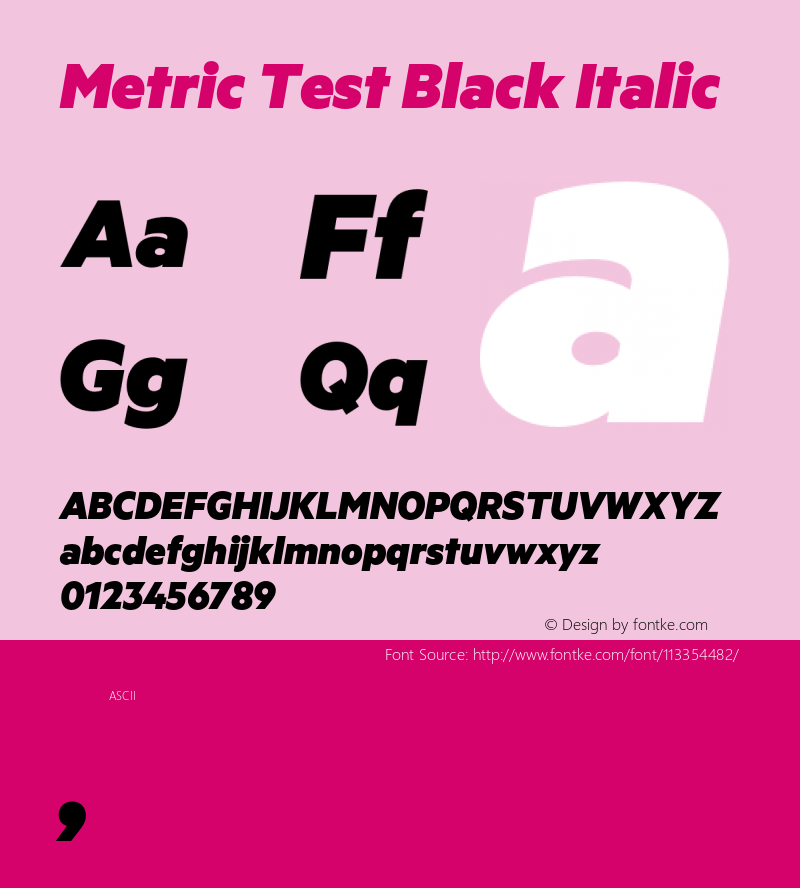 Metric-BlackItalicTest Version 1.001;PS 001.001;hotconv 1.0.57;makeotf.lib2.0.21895;0图片样张