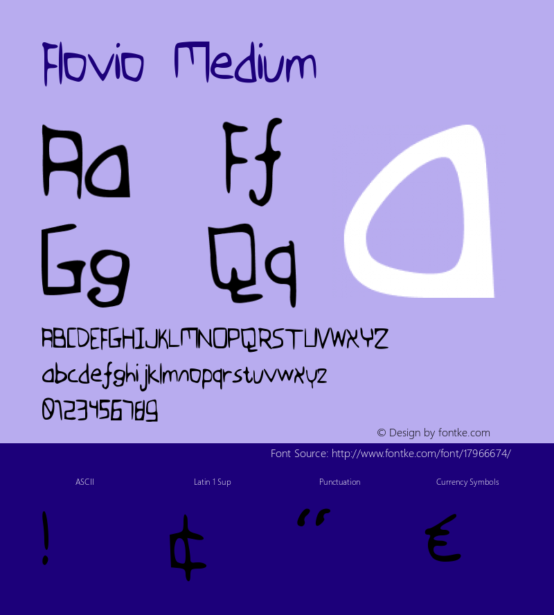 Flovio Medium Version 001.000图片样张