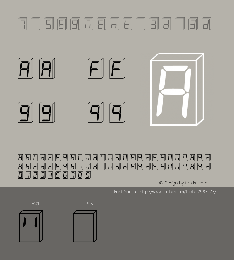 7 Segment 3D 1.02; May 13, 2005图片样张