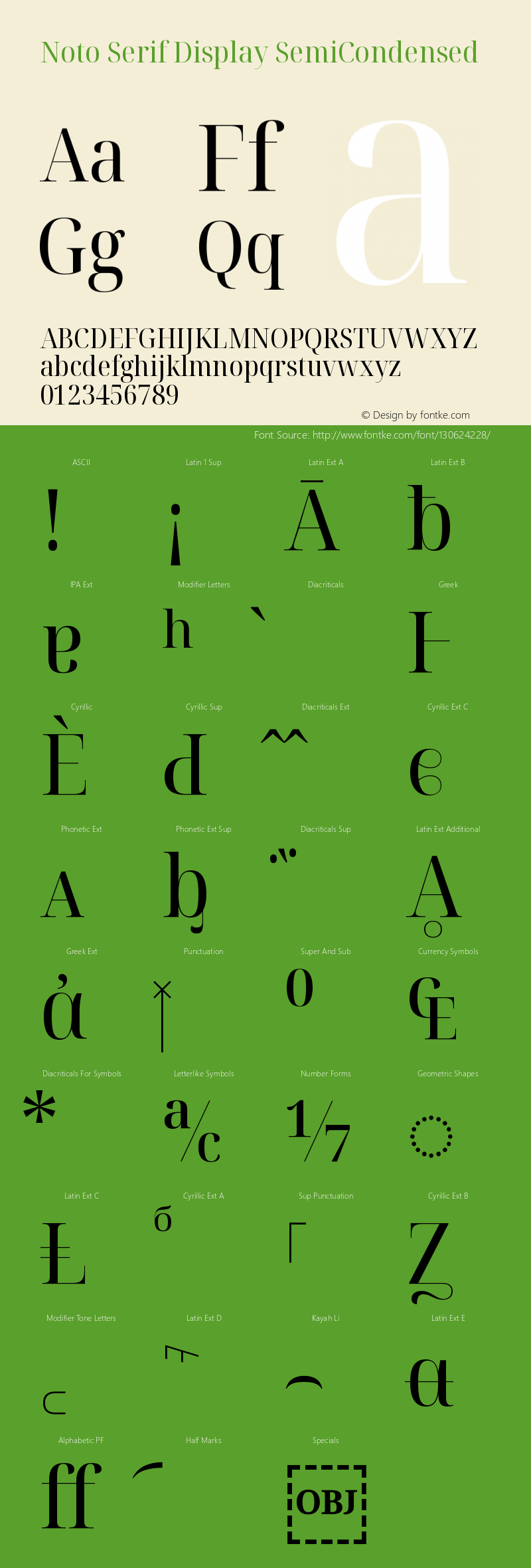 Noto Serif Display SemiCondensed Version 2.003图片样张