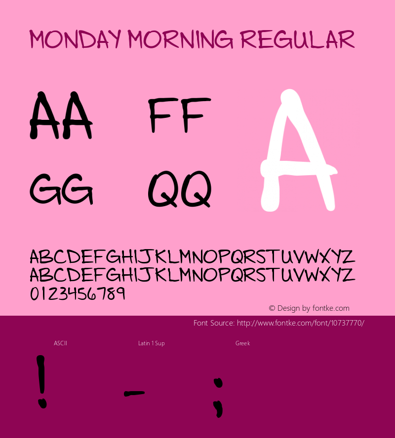 Monday Morning Regular Version 1.00 July 6, 2015, initial release图片样张