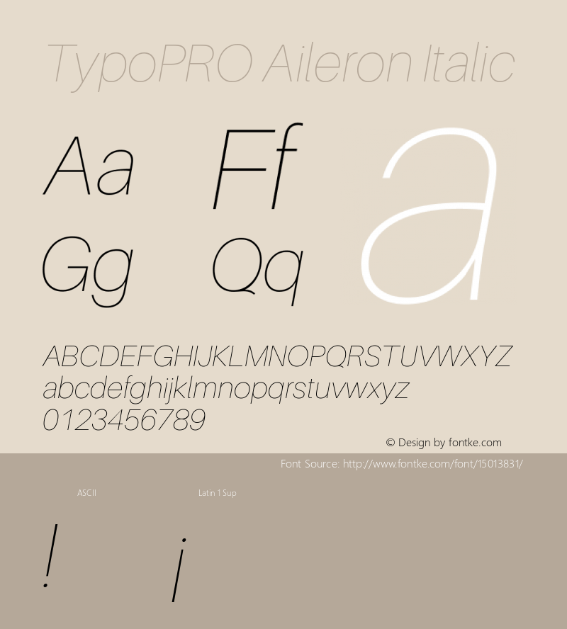 TypoPRO Aileron Italic Version 1.000;PS 001.000;hotconv 1.0.70;makeotf.lib2.5.58329图片样张