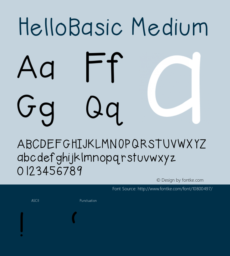 HelloBasic Medium Version 001.000图片样张