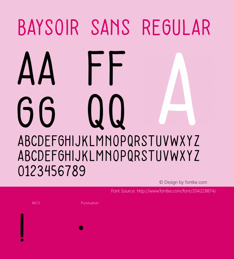 Baysoir Sans Regular 图片样张