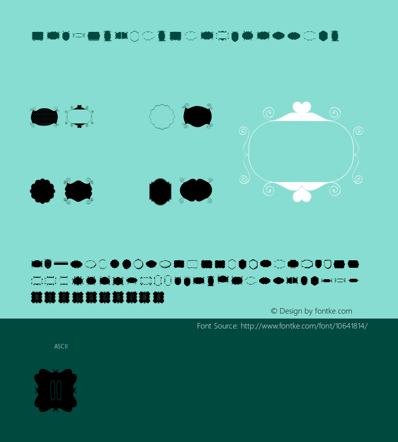 OnlyYouProOrnamentsTwo ☞ Version 1.000 2013 initial release;com.myfonts.easy.letype.only-you-pro.ornaments-two.wfkit2.version.3WTJ图片样张