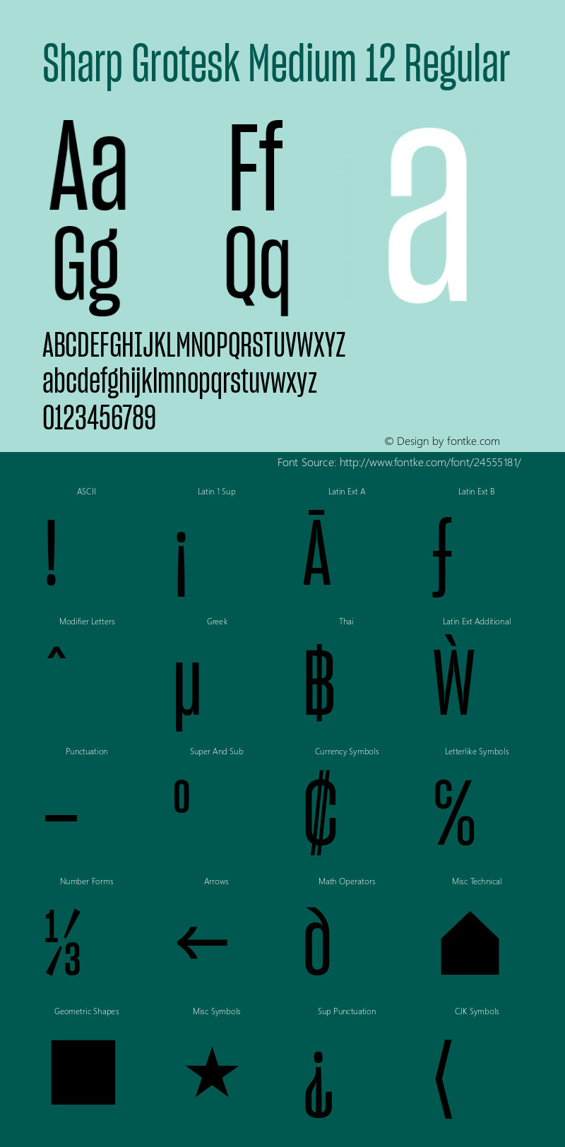 Sharp Grotesk Medium 12 Regular Version 1.001;PS 0.000;hotconv 16.6.51;makeotf.lib2.5.65220图片样张