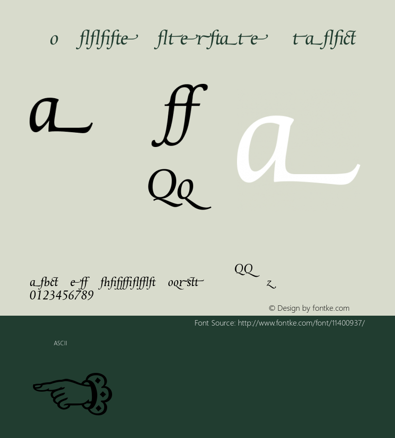 ApollineAlternate Italic Version 001.000图片样张