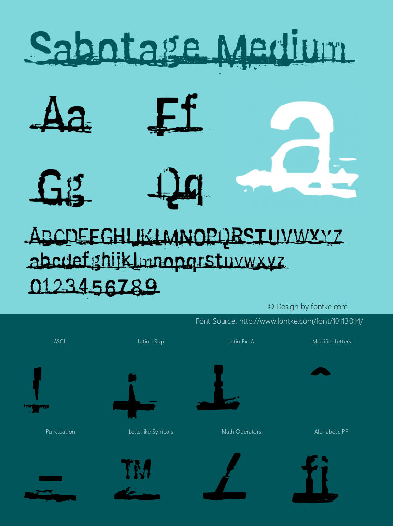Sabotage Medium 001.000图片样张