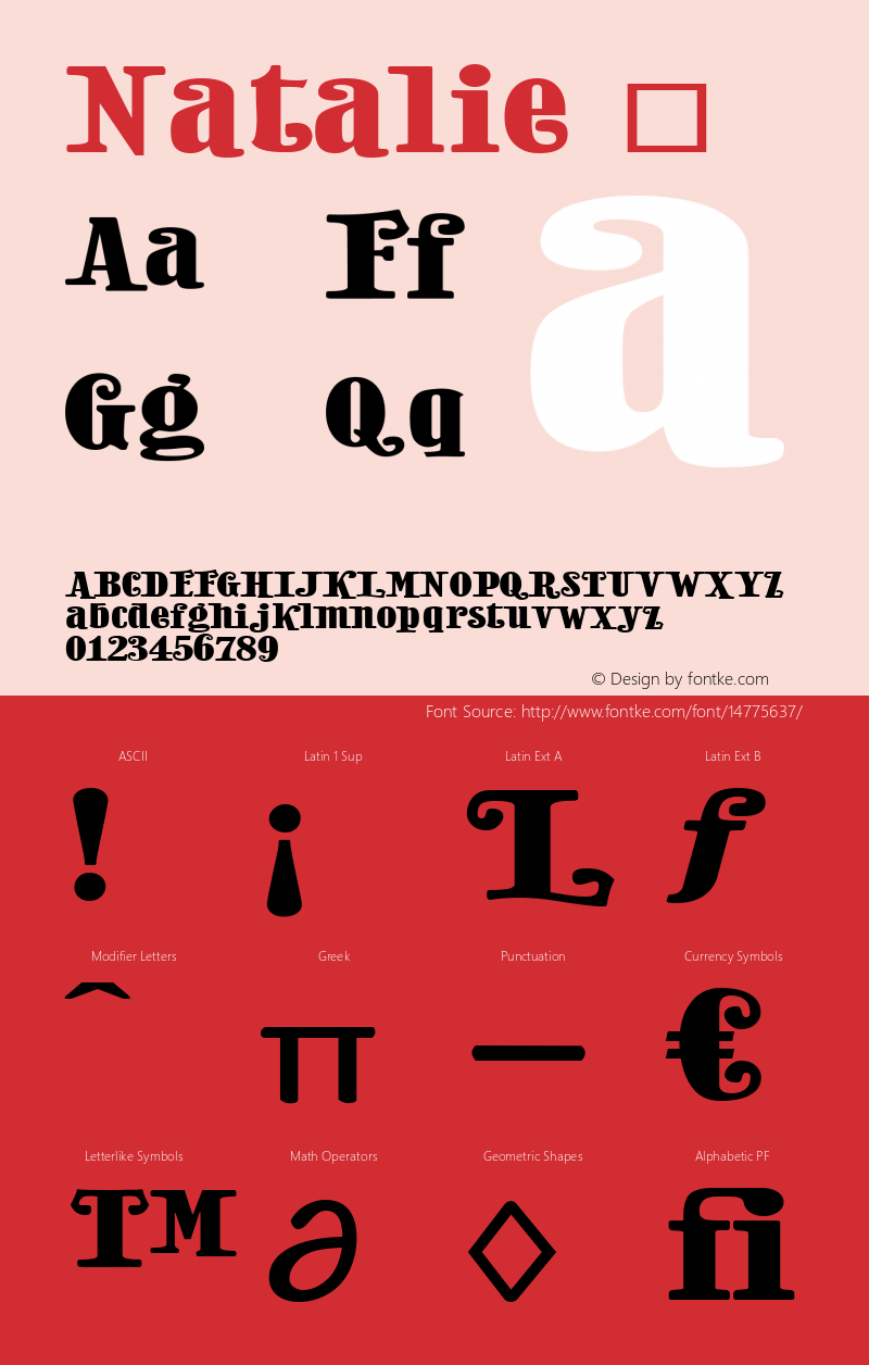 Natalie ☞ Version 1.000;com.myfonts.eurotypo.natalie.regular.wfkit2.3FSg图片样张