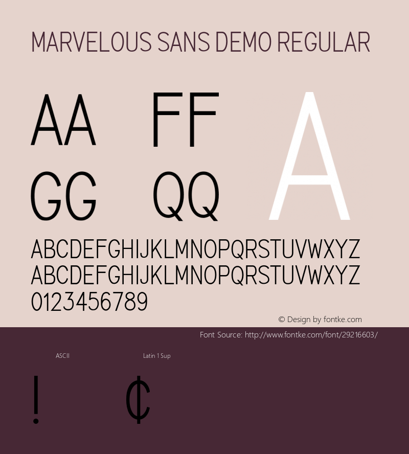 Marvelous Sans Demo Version 001.000图片样张