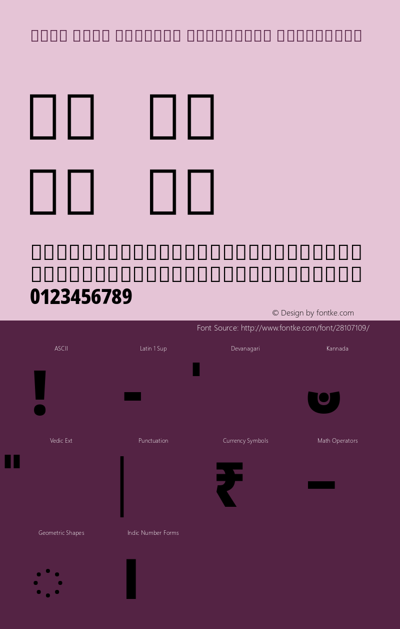 Noto Sans Kannada Condensed ExtraBold Version 2.000;GOOG;noto-source:20181019:f8f3770;ttfautohint (v1.8.2)图片样张