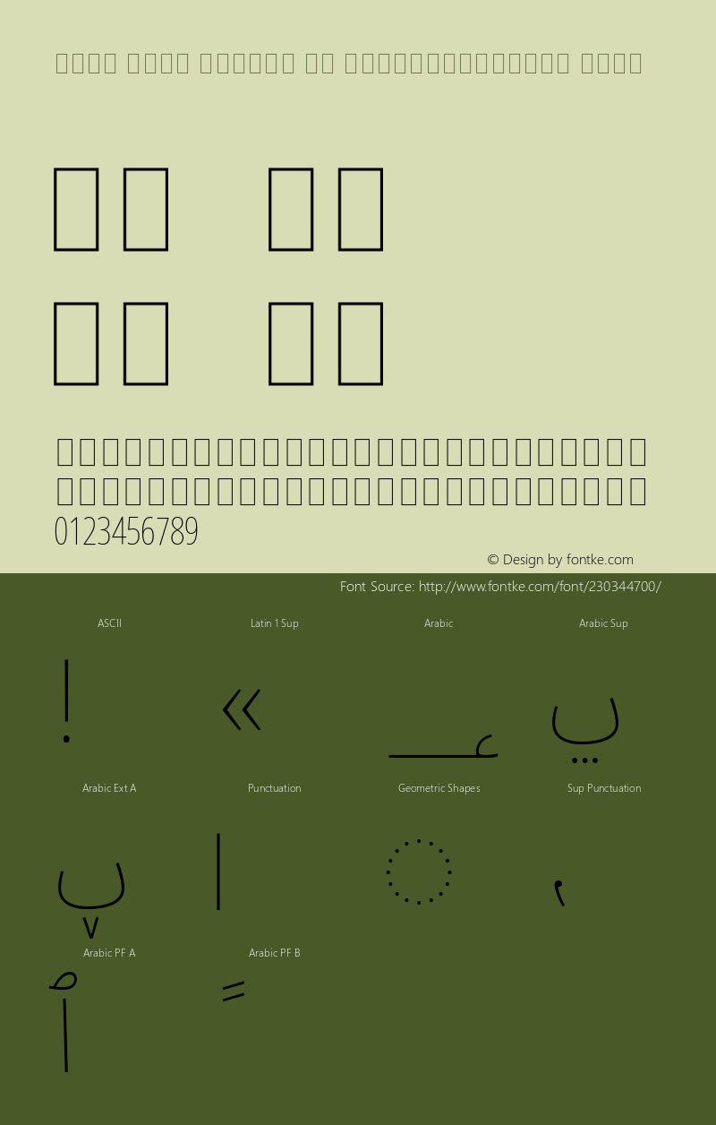 Noto Sans Arabic UI ExtraCondensed Thin Version 2.009; ttfautohint (v1.8) -l 8 -r 50 -G 200 -x 14 -D arab -f none -a qsq -X 