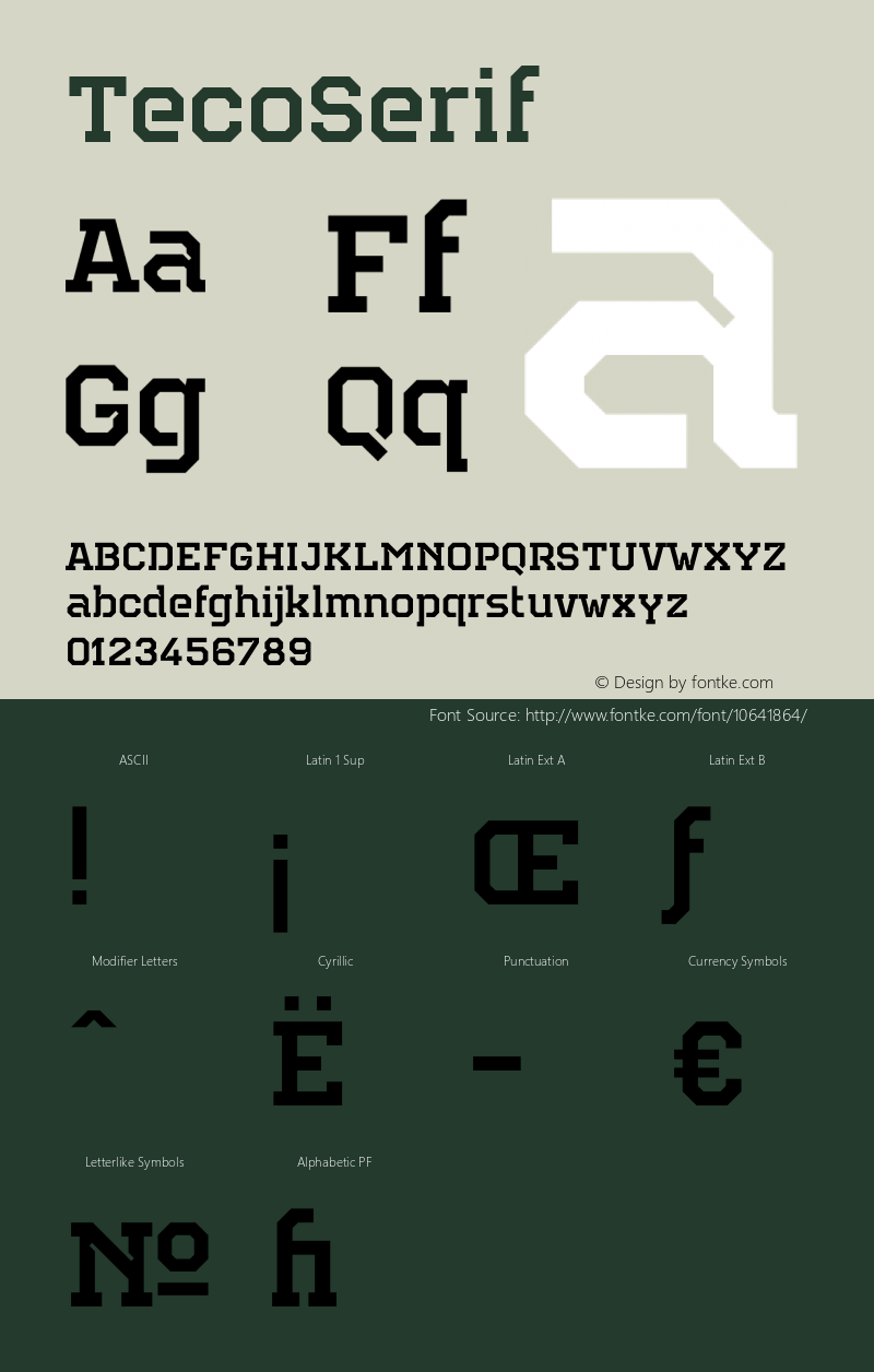 TecoSerif ☞ 001.000;com.myfonts.easy.gaslight.teco-serif.serif.wfkit2.version.3Pz3图片样张