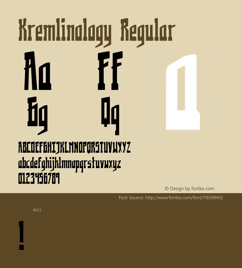 Kremlinology Regular 1.000图片样张