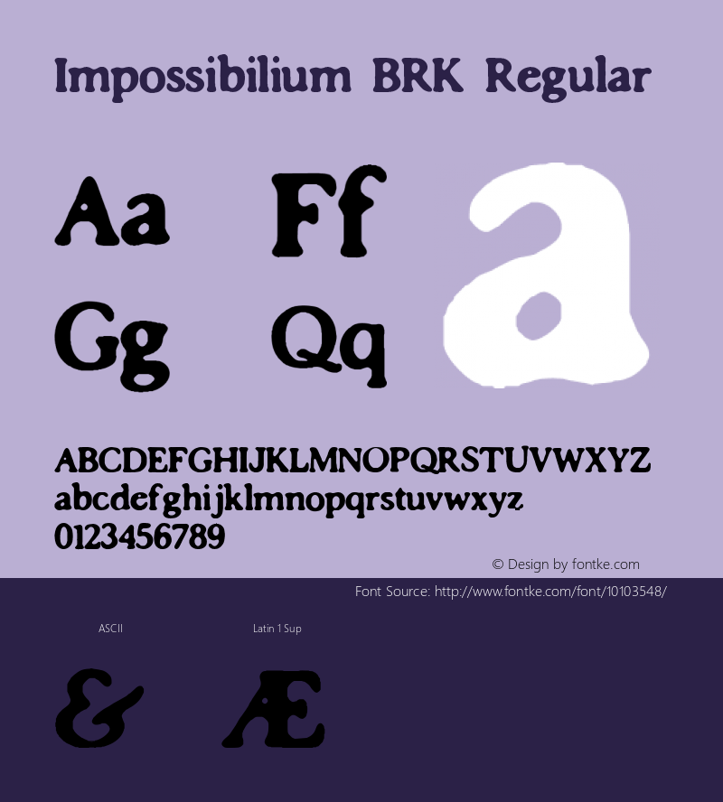 Impossibilium BRK Regular 1.0图片样张