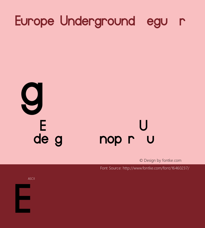 Europe Underground Regular Version 1.0 2010图片样张