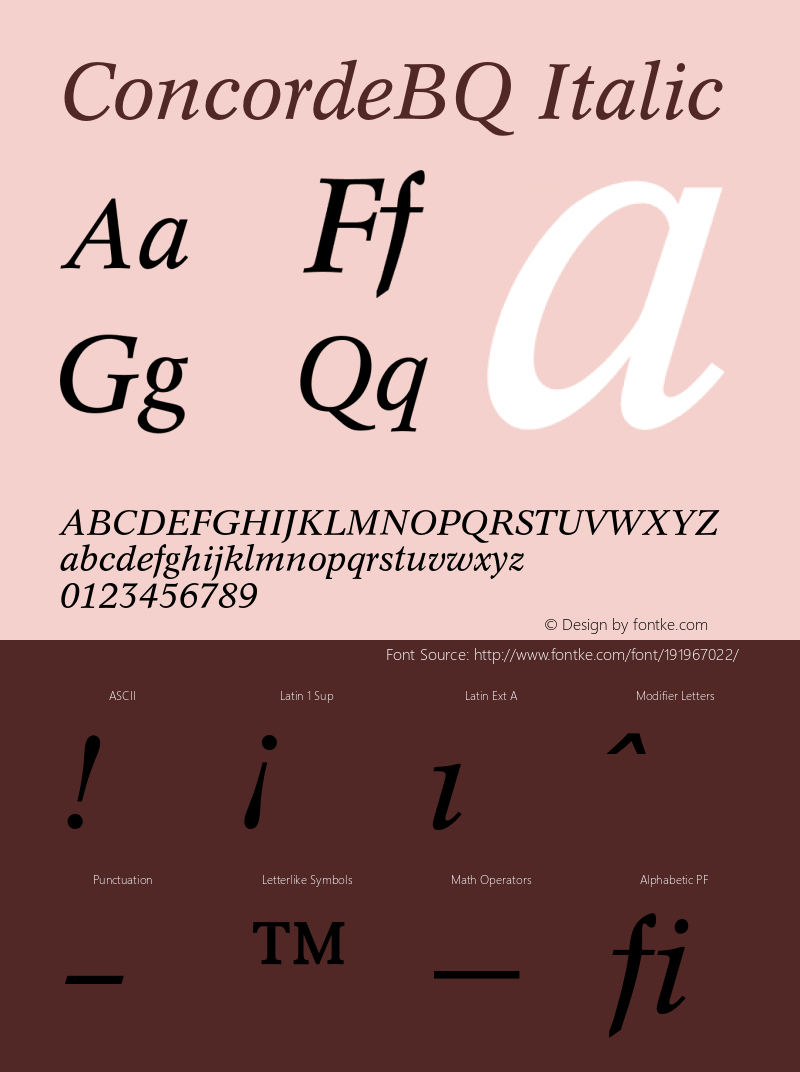 ConcordeBQ-Italic 001.000图片样张