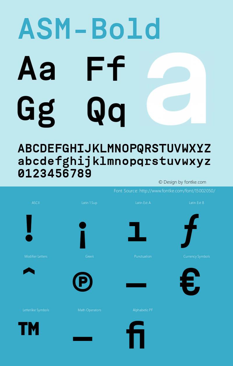 ASM-Bold ☞ 001.000;com.myfonts.easy.typeotones.asm.bold.wfkit2.version.46a4图片样张