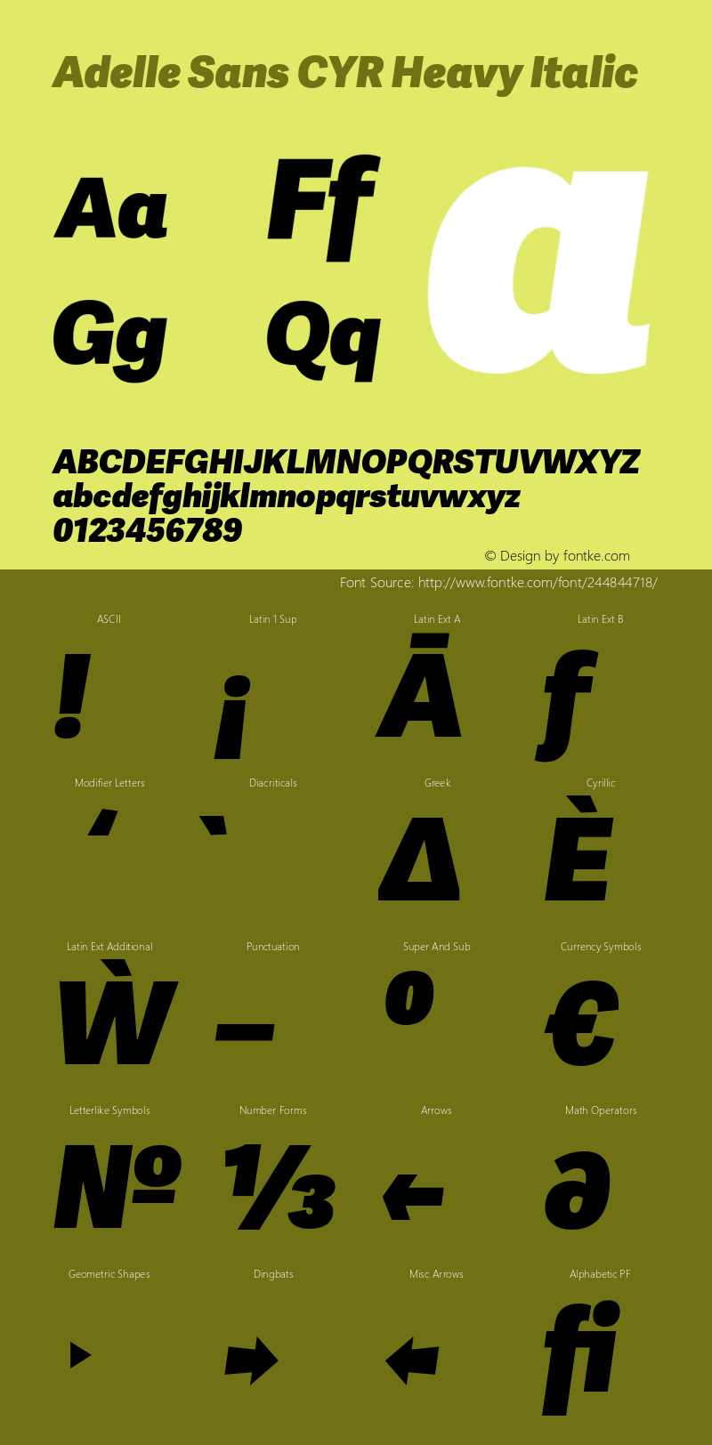 Adelle Sans CYR Heavy Italic Version 3.000;hotconv 1.0.109;makeotfexe 2.5.65596图片样张