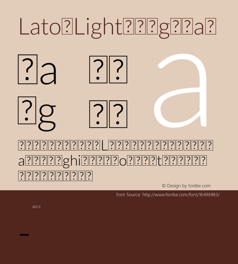 Lato Light Regular Version 1.104; Western+Polish opensource图片样张