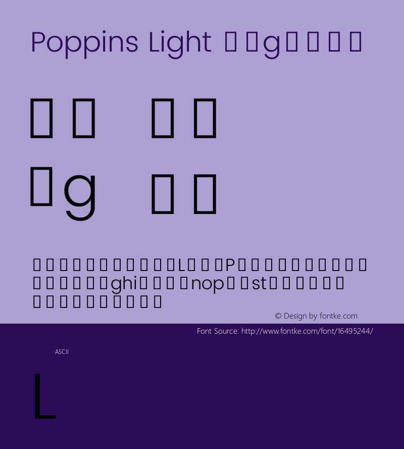 Poppins Light Regular Version 2.000;PS 1.0;hotconv 1.0.79;makeotf.lib2.5.61930; ttfautohint (v1.3)图片样张